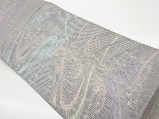 JAPANESE KIMONO / KIMONO FOR SUMMER FUKURO OBI / DRAWN- FLOWING WATER 